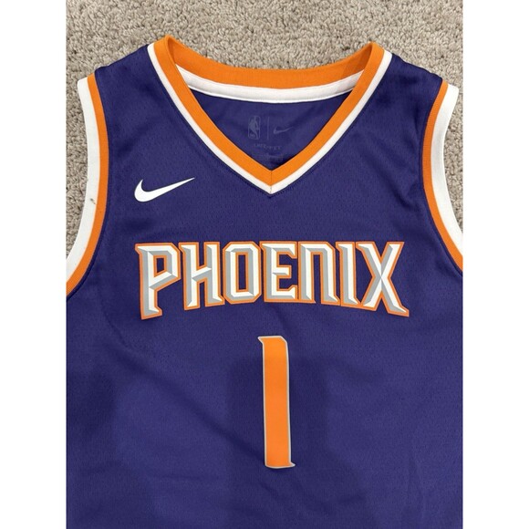 Devin Booker Phoenix Suns NBA Nike Jersey Purple Youth Large - Picture 3 of 4